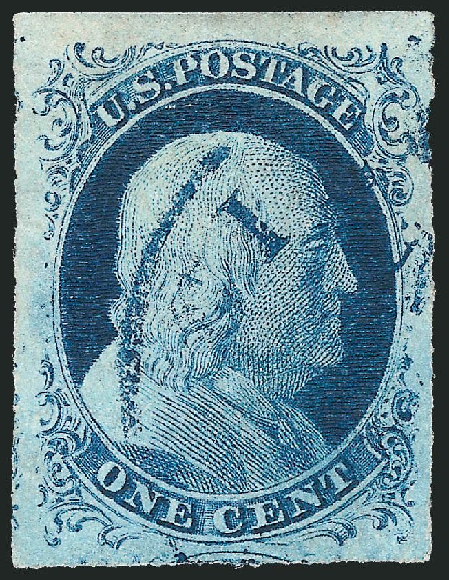 Prices of US Stamps Scott Cat. # 9 - 1c 1852 Franklin. Robert Siegel Auction Galleries, Sep 2010, Sale 994, Lot 828
