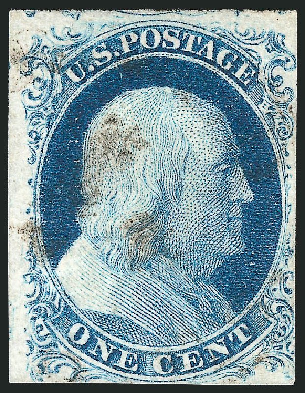 Price of US Stamp Scott Catalogue # 9: 1852 1c Franklin. Robert Siegel Auction Galleries, Sep 2010, Sale 994, Lot 838