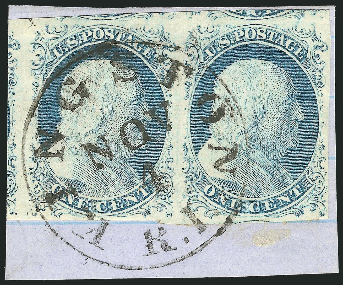 Cost of US Stamp Scott # 9: 1c 1852 Franklin. Robert Siegel Auction Galleries, Dec 2010, Sale 998, Lot 208