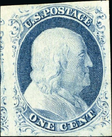 US Stamp Prices Scott Catalogue #9 - 1852 1c Franklin. Spink Shreves Galleries, Jan 2015, Sale 150, Lot 28