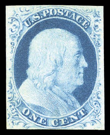 Price of US Stamp Scott #9: 1852 1c Franklin. Matthew Bennett International, Sep 2010, Sale 333, Lot 3279