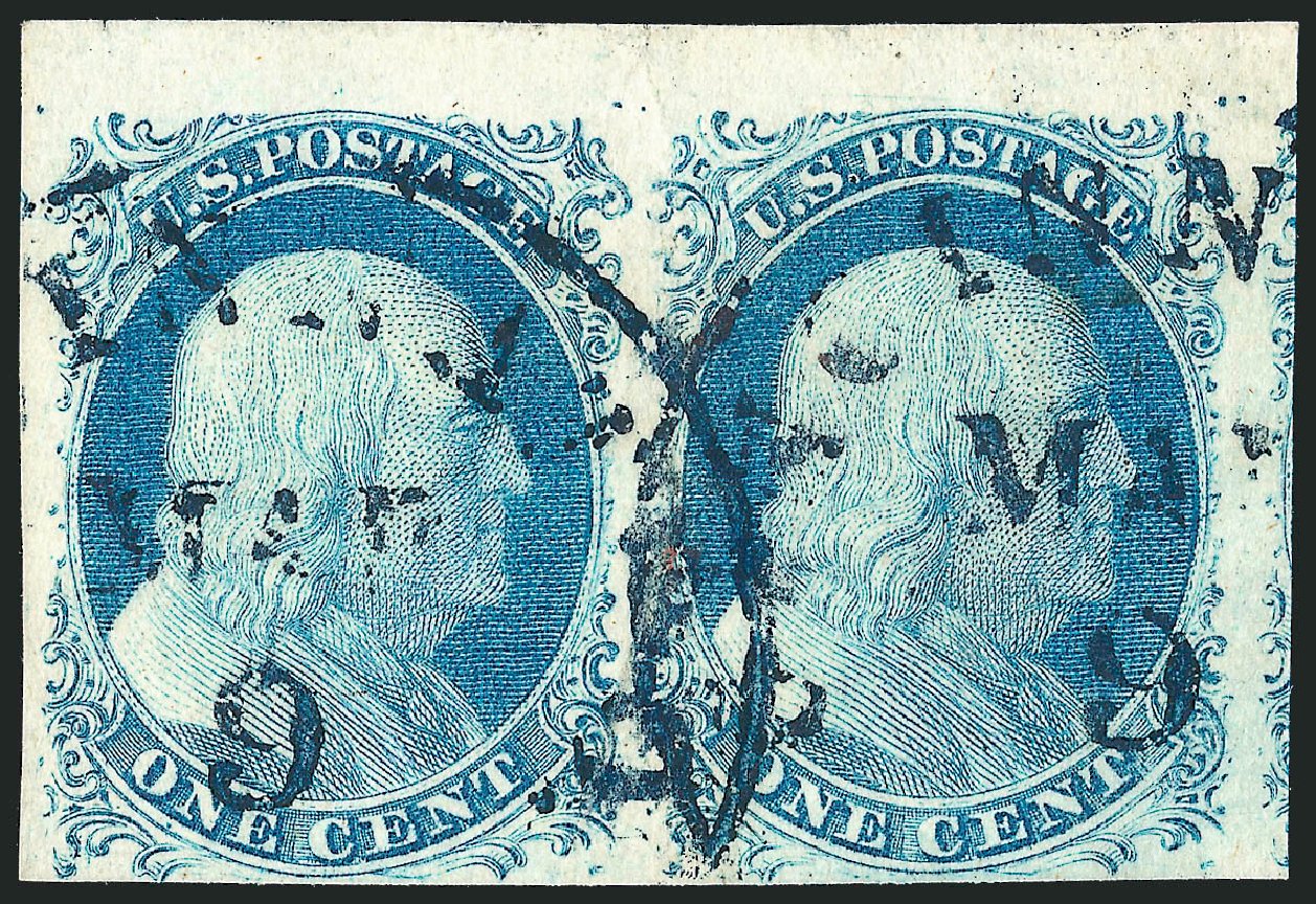 Price of US Stamp Scott Catalogue # 9 - 1c 1852 Franklin. Robert Siegel Auction Galleries, Dec 2011, Sale 1017, Lot 99