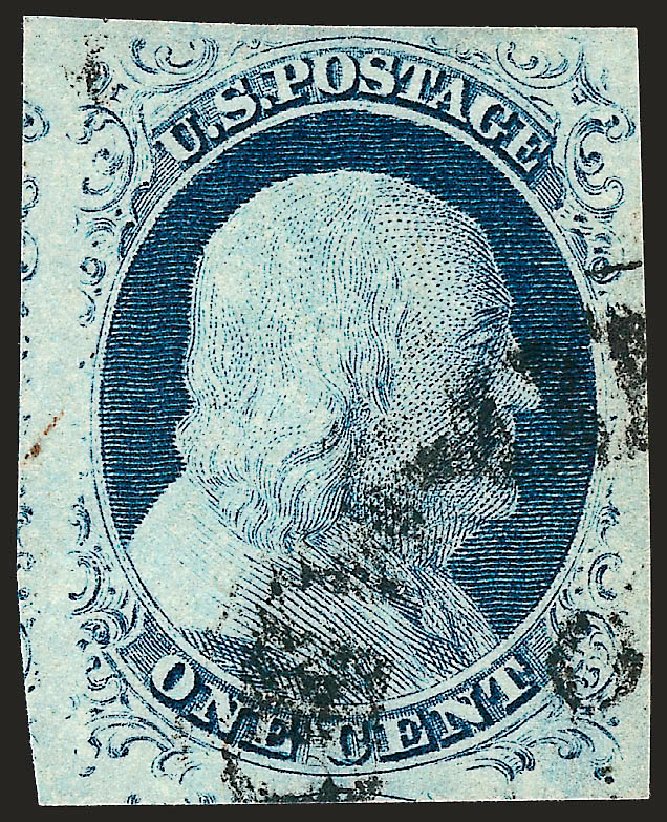 Value of US Stamps Scott Catalog 9 - 1c 1852 Franklin. Robert Siegel Auction Galleries, Oct 2008, Sale 963, Lot 109