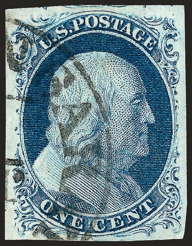 Prices of US Stamps Scott Catalog #9 - 1852 1c Franklin. Robert Siegel Auction Galleries, Oct 2008, Sale 963, Lot 119