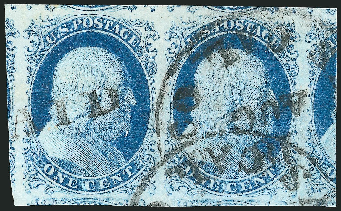 Cost of US Stamps Scott Catalog 9 - 1c 1852 Franklin. Robert Siegel Auction Galleries, Sep 2009, Sale 976, Lot 1129