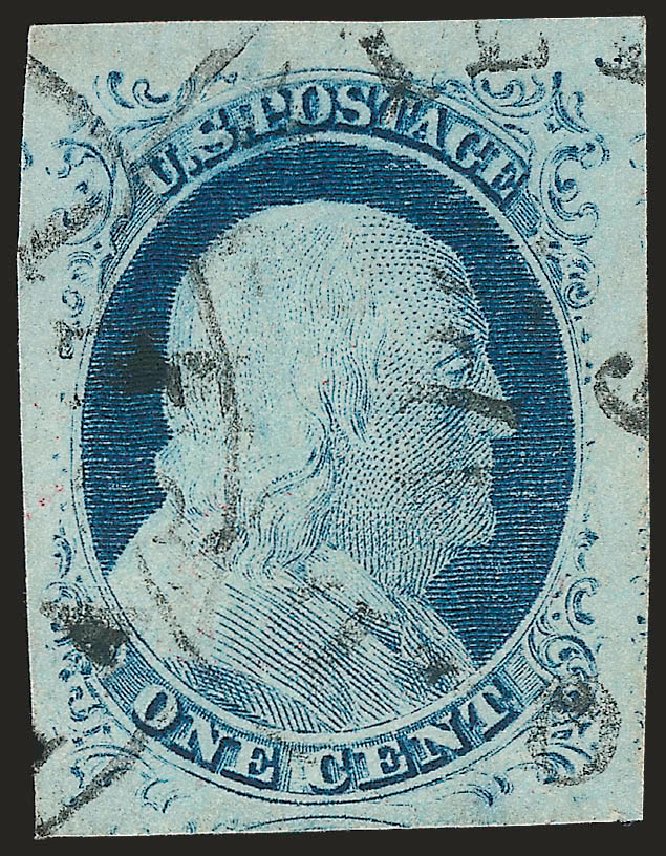 Cost of US Stamps Scott Cat. #9: 1852 1c Franklin. Robert Siegel Auction Galleries, Jun 2010, Sale 992, Lot 2039