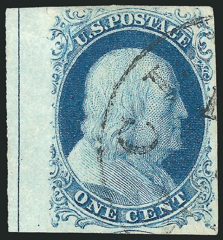Price of US Stamps Scott Catalog 9: 1c 1852 Franklin. Robert Siegel Auction Galleries, Sep 2010, Sale 994, Lot 789