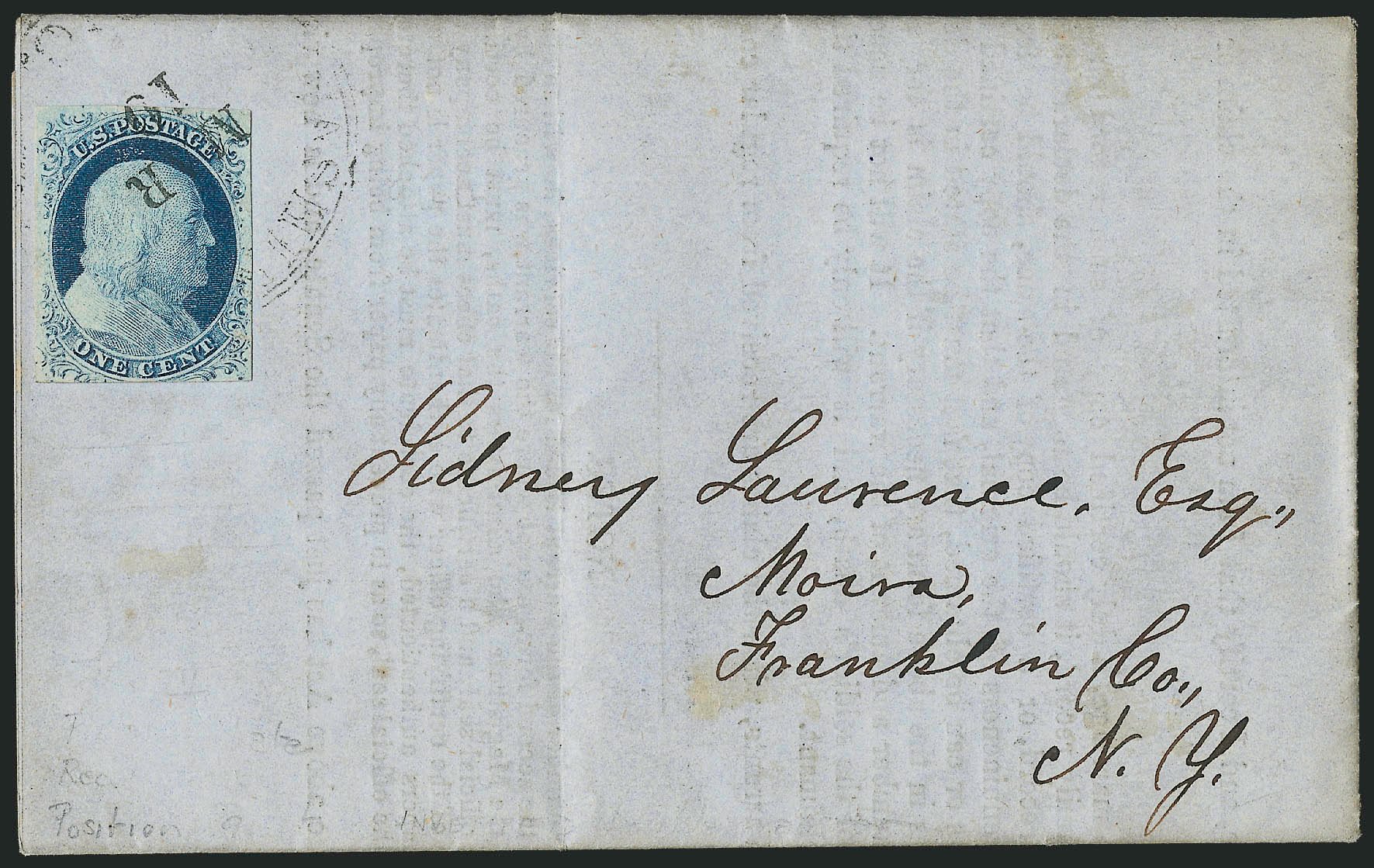 Price of US Stamps Scott Catalogue #9: 1852 1c Franklin. Robert Siegel Auction Galleries, Sep 2010, Sale 994, Lot 809