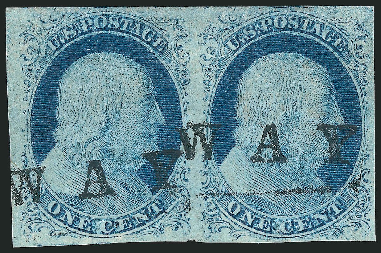 US Stamps Prices Scott Catalogue #9 - 1c 1852 Franklin. Robert Siegel Auction Galleries, Sep 2010, Sale 994, Lot 849