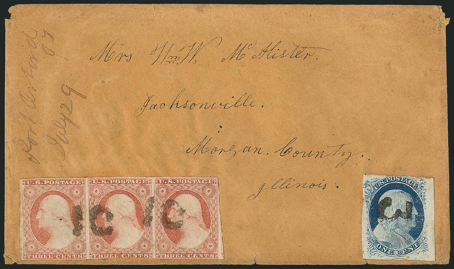 US Stamp Price Scott Catalogue #9 - 1c 1852 Franklin. Robert Siegel Auction Galleries, Sep 2010, Sale 994, Lot 889