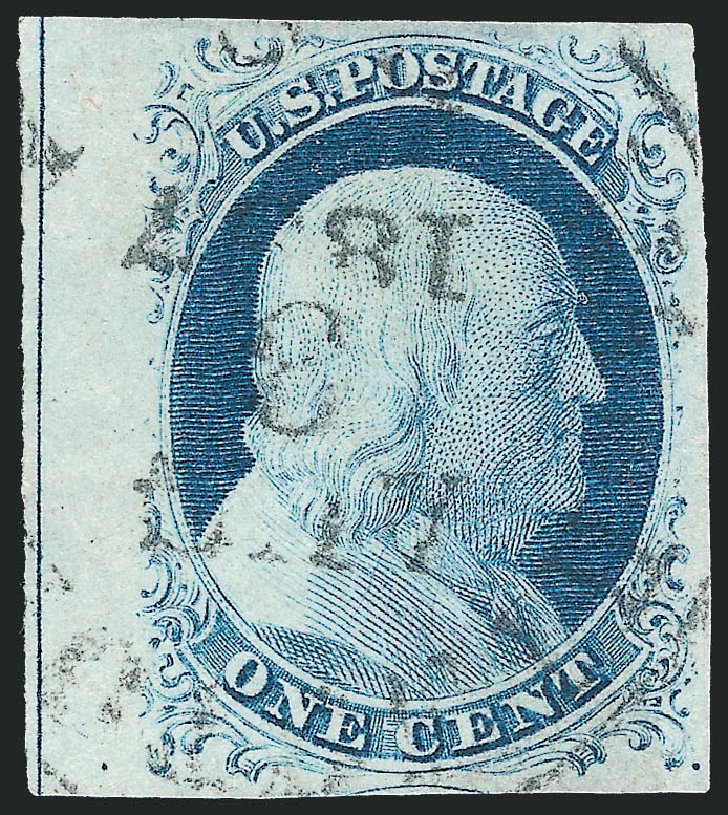 Price of US Stamp Scott Catalog # 9 - 1852 1c Franklin. Robert Siegel Auction Galleries, Dec 2010, Sale 998, Lot 109