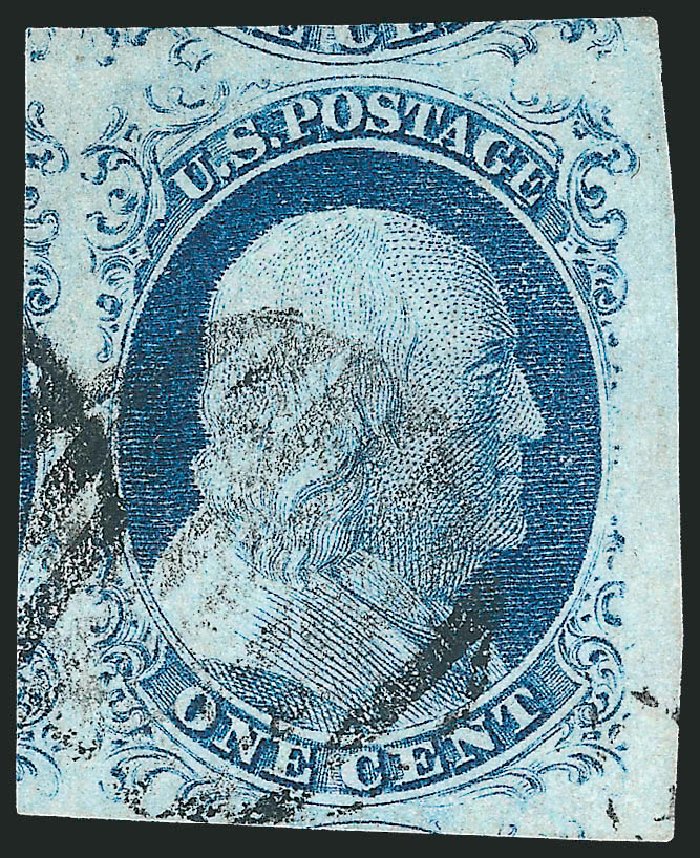 US Stamp Prices Scott Catalogue # 9 - 1852 1c Franklin. Robert Siegel Auction Galleries, Dec 2010, Sale 998, Lot 149