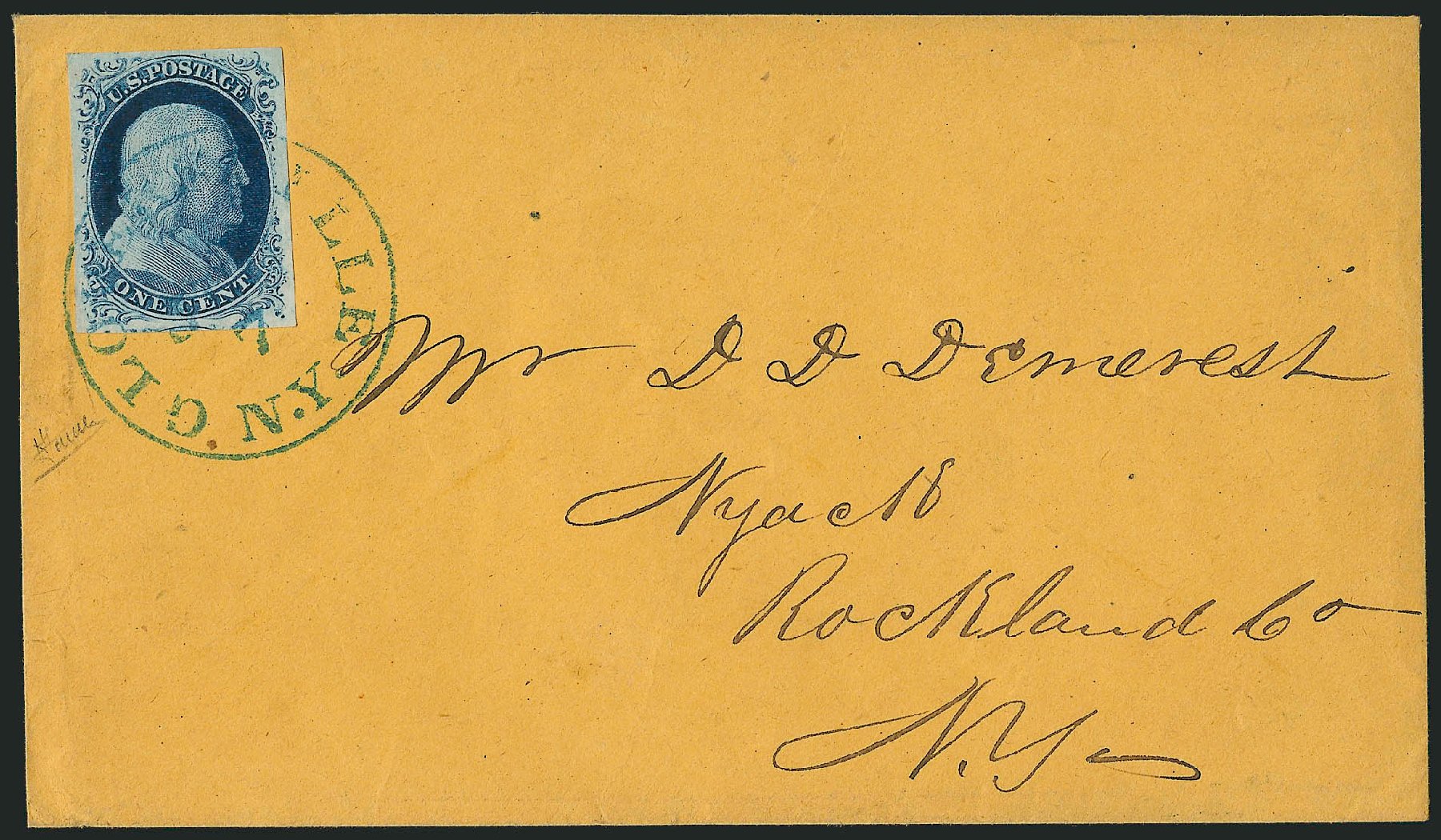 Cost of US Stamp Scott Catalogue # 9: 1852 1c Franklin. Robert Siegel Auction Galleries, Dec 2010, Sale 998, Lot 259