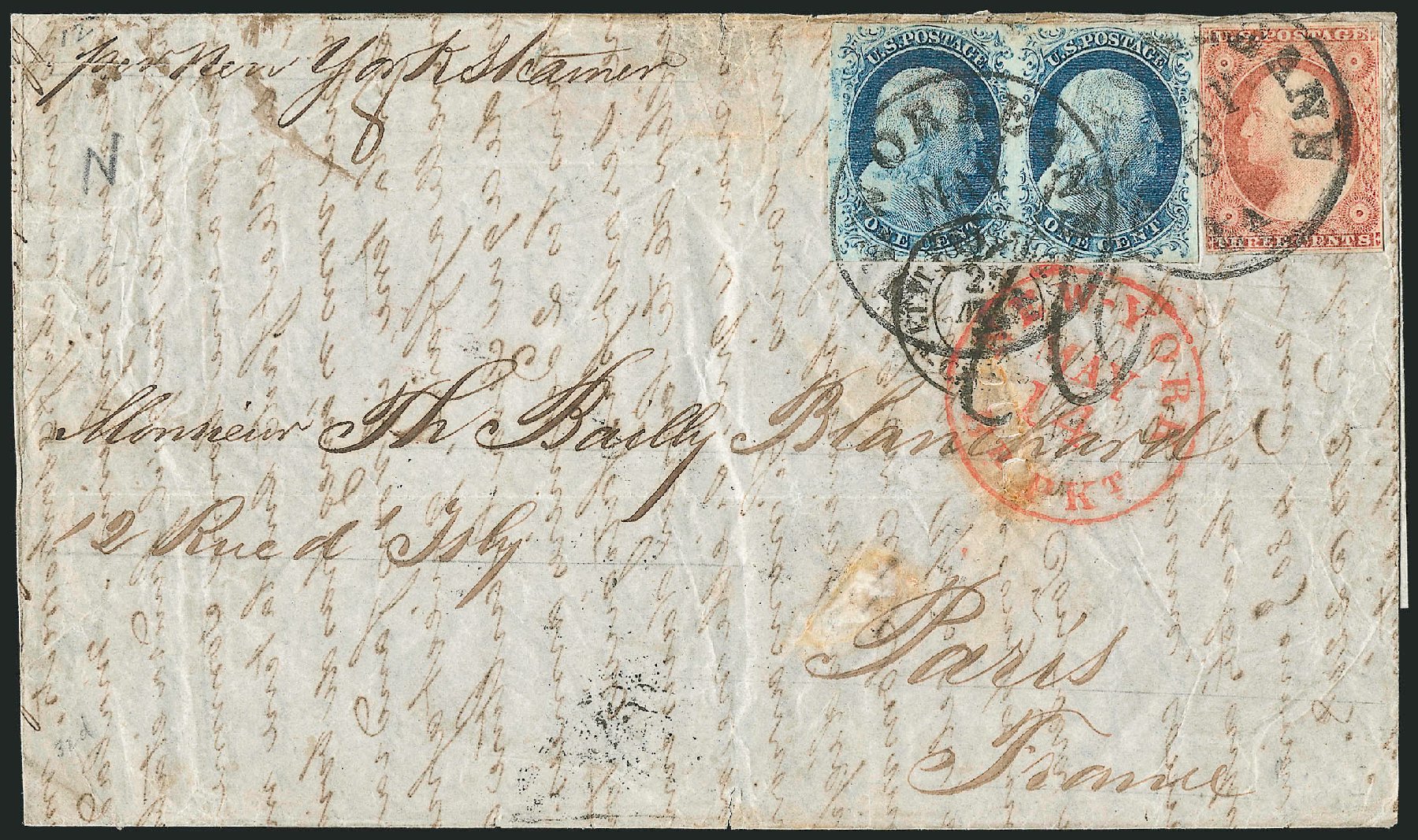 Value of US Stamps Scott Cat. #9: 1c 1852 Franklin. Robert Siegel Auction Galleries, Dec 2010, Sale 998, Lot 299