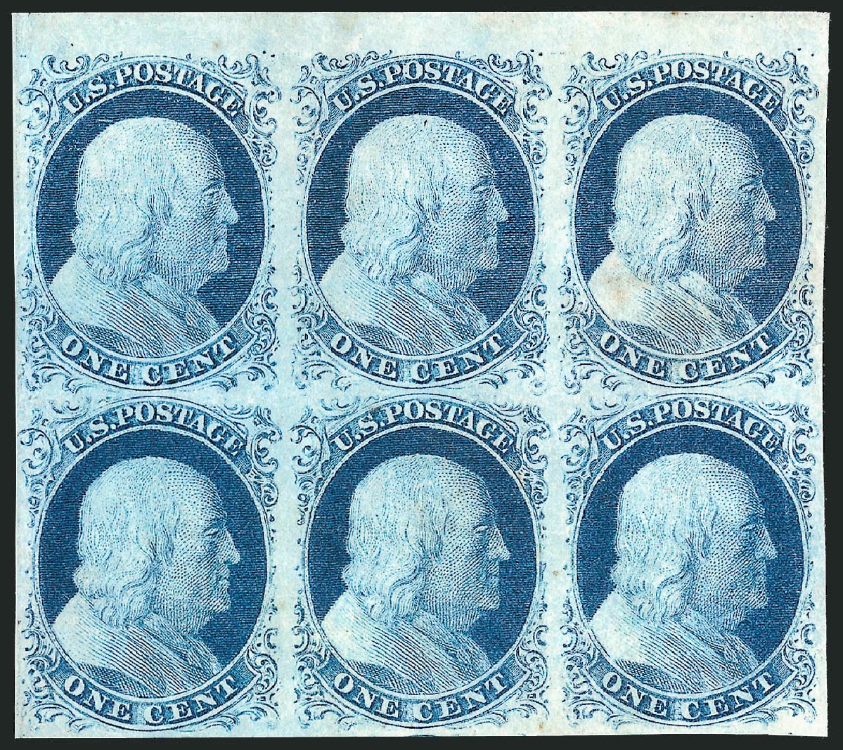 Cost of US Stamp Scott Catalog #9 - 1852 1c Franklin. Robert Siegel Auction Galleries, Dec 2010, Sale 998, Lot 69