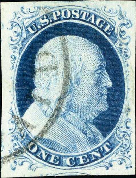 Price of US Stamps Scott Cat. 9: 1852 1c Franklin. Spink Shreves Galleries, Jan 2015, Sale 150, Lot 29
