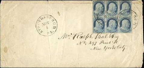 Costs of US Stamp Scott Catalogue #9: 1852 1c Franklin. Spink Shreves Galleries, Jan 2015, Sale 150, Lot 39