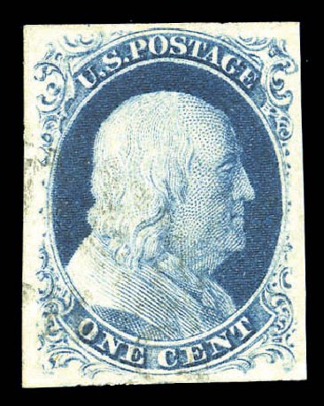 Costs of US Stamps Scott Catalogue # 9: 1c 1852 Franklin. Matthew Bennett International, Sep 2010, Sale 333, Lot 3290