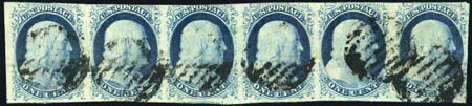 US Stamps Price Scott Cat. 9 - 1852 1c Franklin. Harmer-Schau Auction Galleries, Feb 2010, Sale 84, Lot 1270