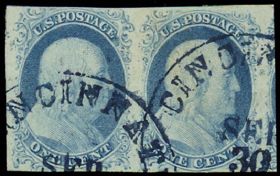 Cost of US Stamps Scott Catalogue # 9: 1c 1852 Franklin. Daniel Kelleher Auctions, Jul 2011, Sale 625, Lot 670