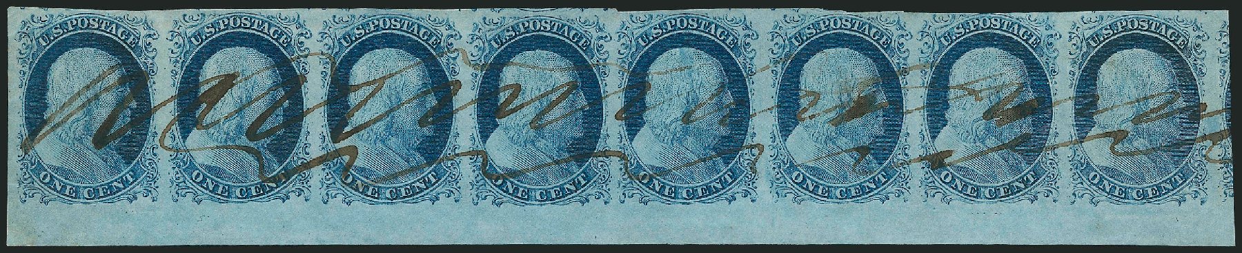 Prices of US Stamp Scott Catalog #9 - 1852 1c Franklin. Robert Siegel Auction Galleries, Jun 2011, Sale 1011, Lot 400