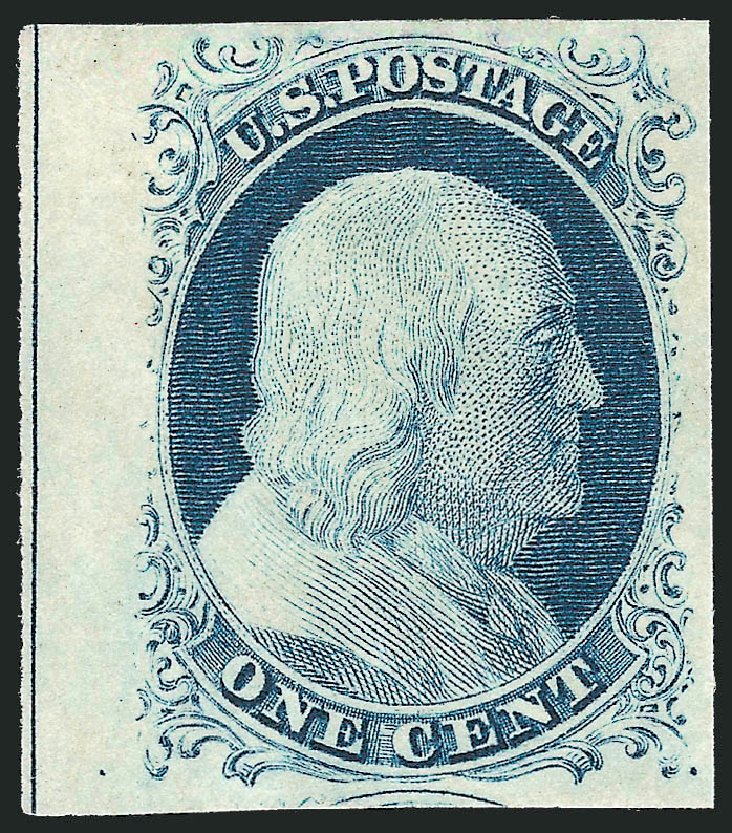 Value of US Stamp Scott Catalog # 9: 1c 1852 Franklin. Robert Siegel Auction Galleries, Oct 2011, Sale 1014, Lot 1050