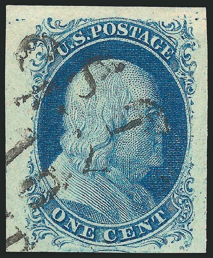 Prices of US Stamps Scott Catalog #9 - 1852 1c Franklin. Robert Siegel Auction Galleries, Dec 2011, Sale 1017, Lot 90