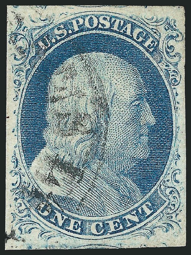 Prices of US Stamp Scott Catalogue # 9: 1c 1852 Franklin. Robert Siegel Auction Galleries, Mar 2012, Sale 1019, Lot 340