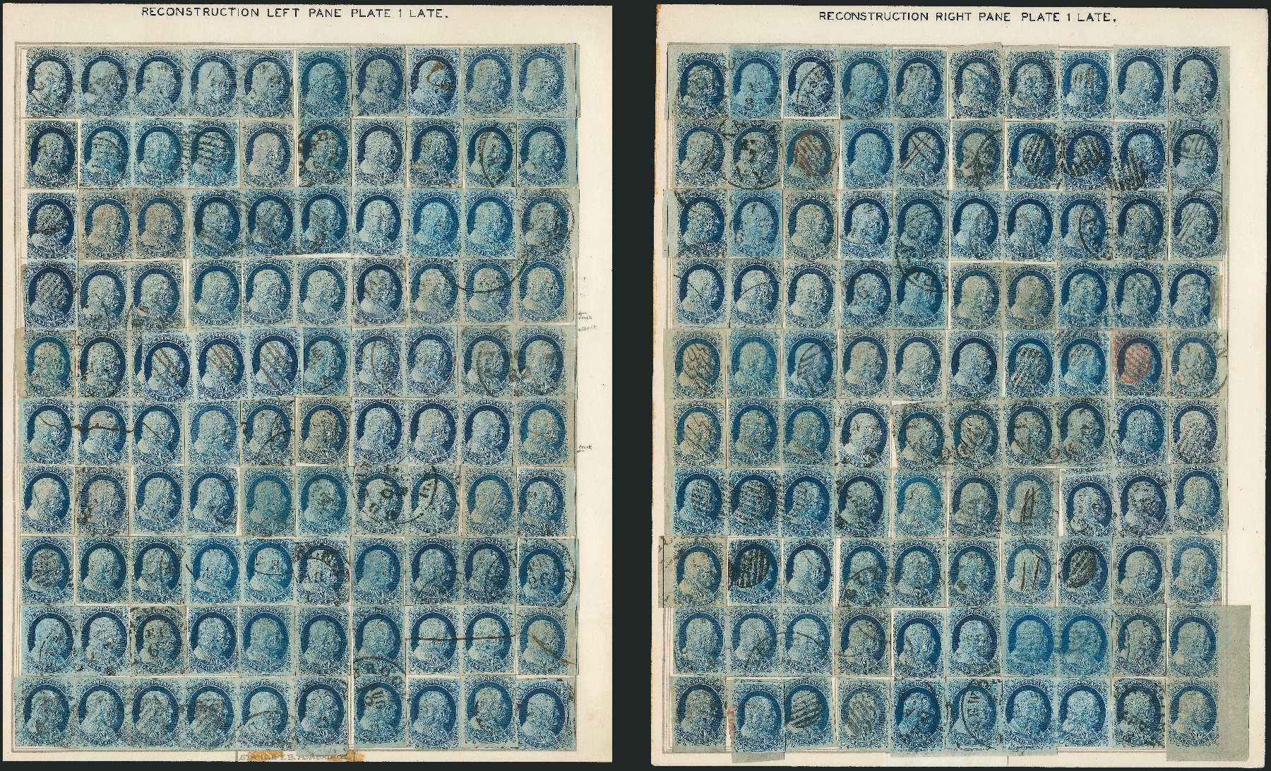 Cost of US Stamp Scott Catalogue 9 - 1852 1c Franklin. Robert Siegel Auction Galleries, Nov 2012, Sale 1034, Lot 20