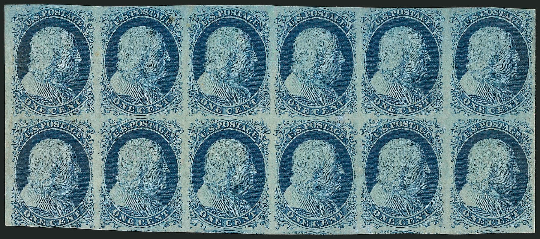 Prices of US Stamps Scott Cat. #9: 1c 1852 Franklin. Robert Siegel Auction Galleries, Feb 2015, Sale 1092, Lot 1010