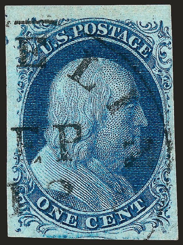 Price of US Stamps Scott Cat. #9 - 1852 1c Franklin. Robert Siegel Auction Galleries, Oct 2008, Sale 963, Lot 110