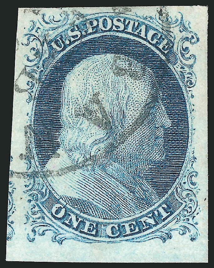 Price of US Stamp Scott # 9: 1c 1852 Franklin. Robert Siegel Auction Galleries, Sep 2009, Sale 976, Lot 1110
