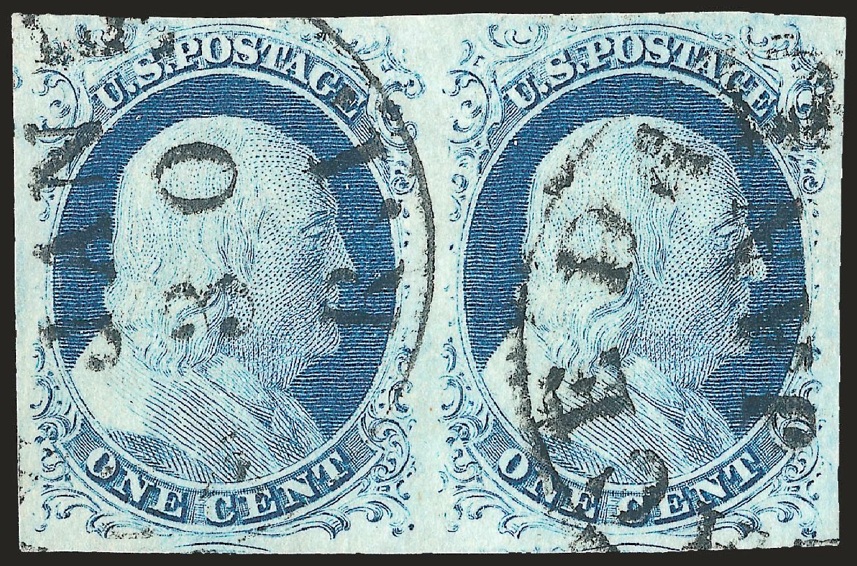 US Stamp Prices Scott # 9 - 1c 1852 Franklin. Robert Siegel Auction Galleries, Sep 2009, Sale 976, Lot 1130
