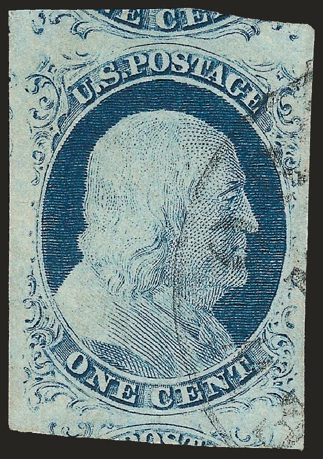 Prices of US Stamp Scott Catalogue 9 - 1c 1852 Franklin. Robert Siegel Auction Galleries, Jun 2010, Sale 992, Lot 2040