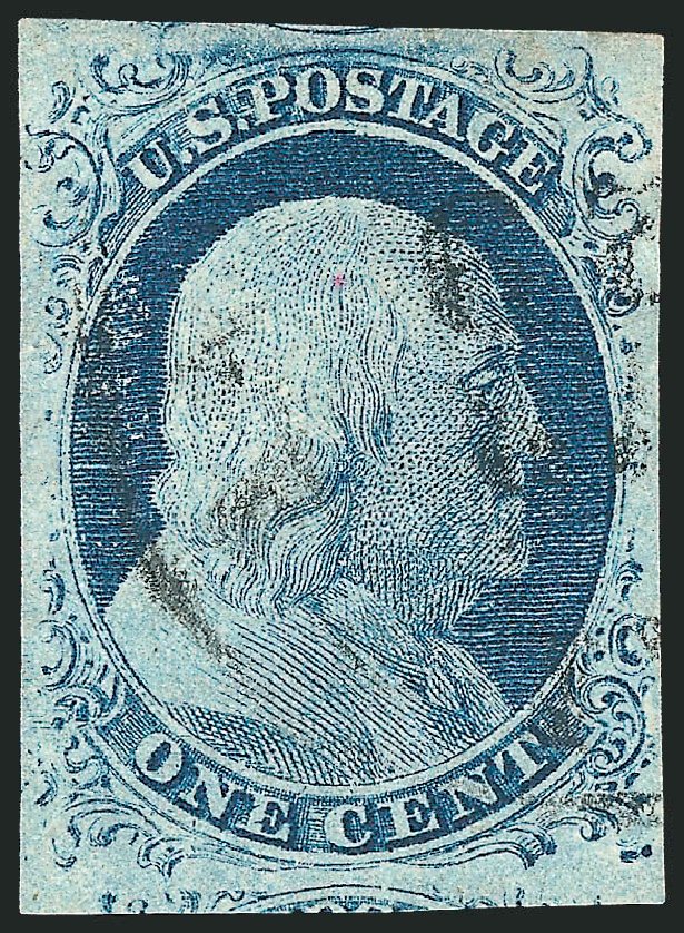 Prices of US Stamps Scott 9: 1c 1852 Franklin. Robert Siegel Auction Galleries, Sep 2010, Sale 994, Lot 800