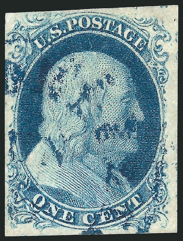 US Stamps Prices Scott Catalogue 9: 1c 1852 Franklin. Robert Siegel Auction Galleries, Sep 2010, Sale 994, Lot 810