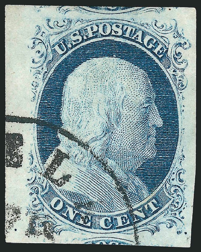 US Stamps Price Scott 9 - 1c 1852 Franklin. Robert Siegel Auction Galleries, Dec 2010, Sale 998, Lot 110