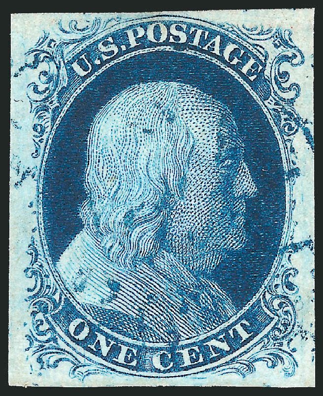 Price of US Stamps Scott Cat. # 9: 1c 1852 Franklin. Robert Siegel Auction Galleries, Dec 2010, Sale 998, Lot 170