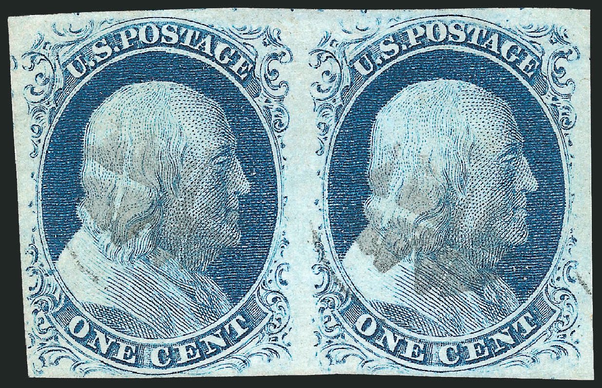 US Stamp Values Scott # 9: 1852 1c Franklin. Robert Siegel Auction Galleries, Dec 2010, Sale 998, Lot 210