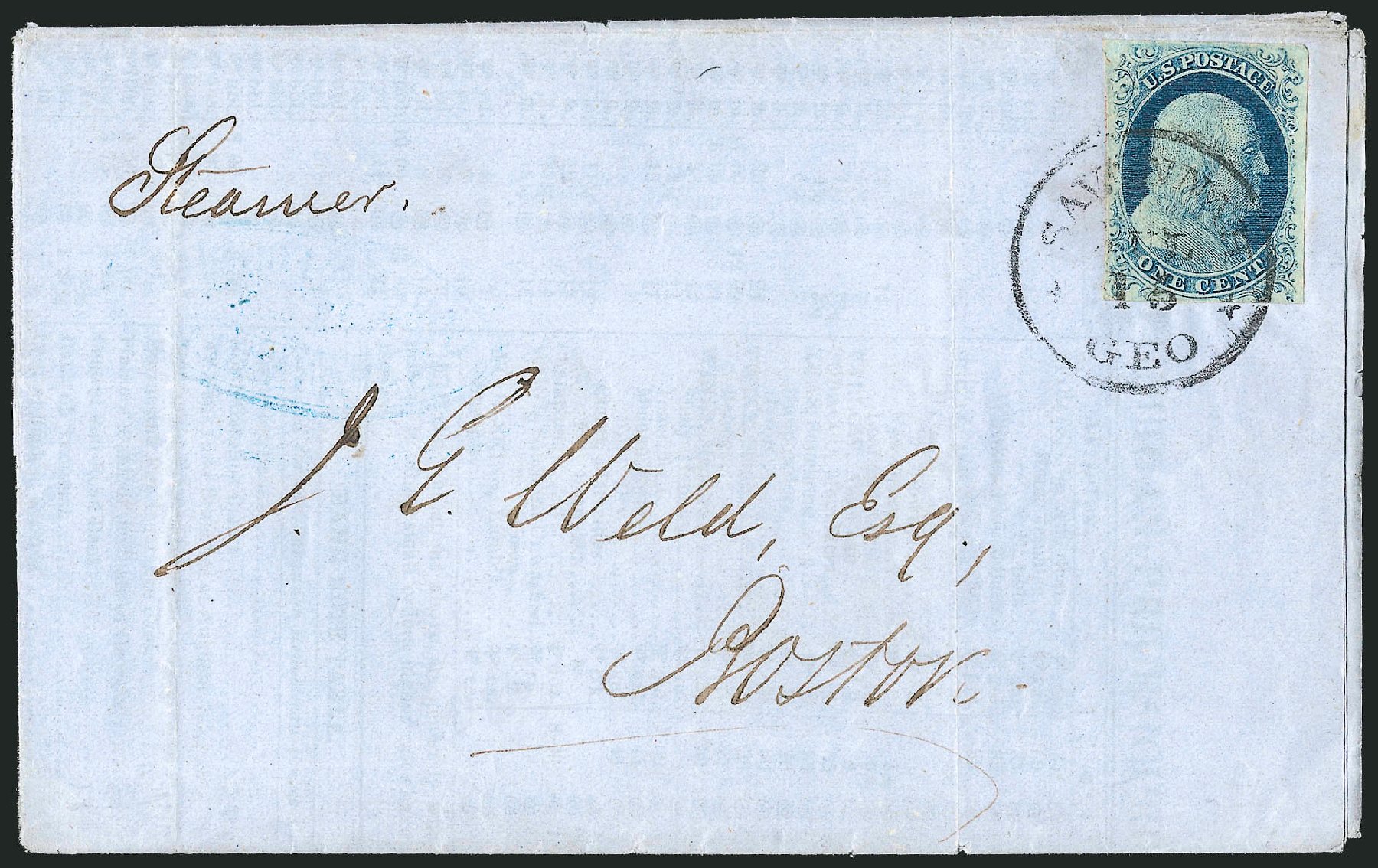 US Stamps Price Scott Catalogue # 9: 1852 1c Franklin. Robert Siegel Auction Galleries, Dec 2010, Sale 998, Lot 260