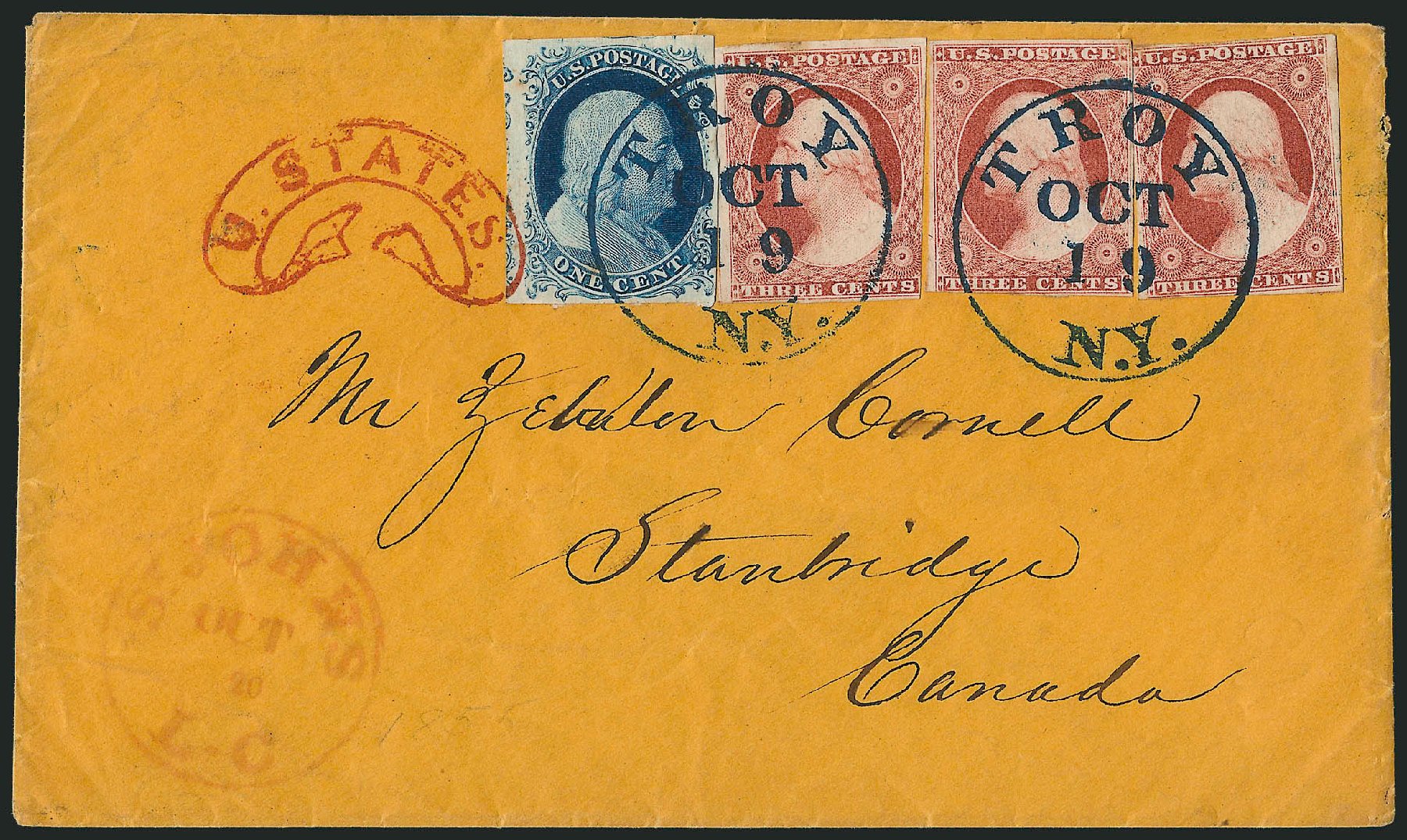 Price of US Stamps Scott Catalog # 9: 1c 1852 Franklin. Robert Siegel Auction Galleries, Dec 2010, Sale 998, Lot 290