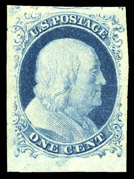 Prices of US Stamps Scott Cat. # 9: 1c 1852 Franklin. Matthew Bennett International, May 2014, Sale 350, Lot 21