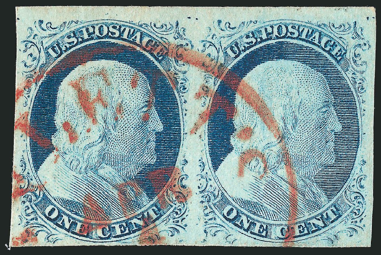Price of US Stamp Scott Catalogue # 9: 1852 1c Franklin. Robert Siegel Auction Galleries, Dec 2011, Sale 1017, Lot 101