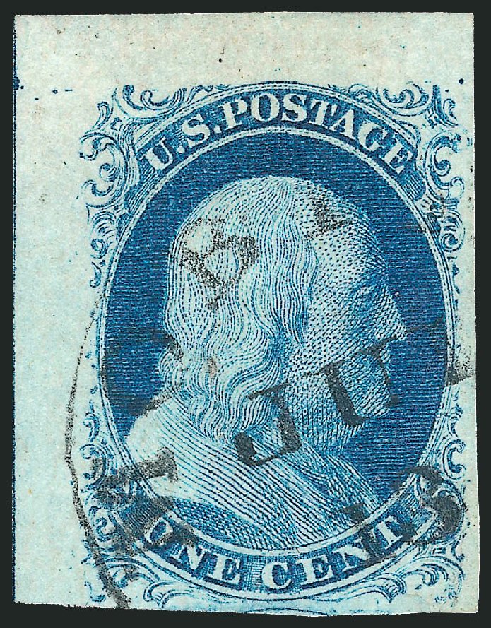 Values of US Stamps Scott Catalog 9 - 1852 1c Franklin. Robert Siegel Auction Galleries, Dec 2011, Sale 1017, Lot 91