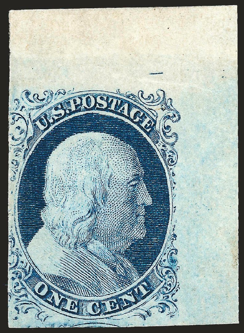 Prices of US Stamps Scott Cat. #9: 1852 1c Franklin. Robert Siegel Auction Galleries, Oct 2008, Sale 963, Lot 101