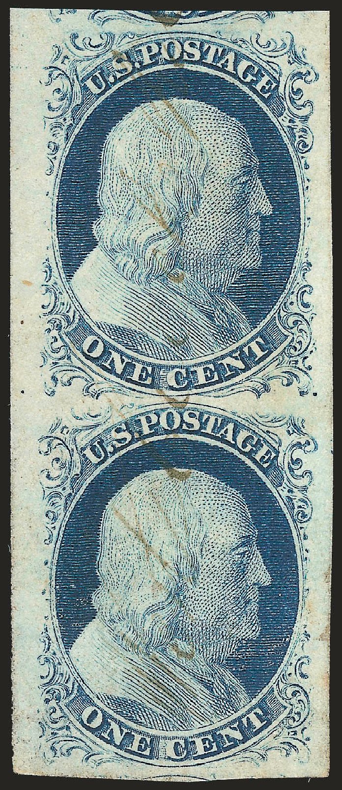 Prices of US Stamps Scott Cat. # 9: 1c 1852 Franklin. Robert Siegel Auction Galleries, Jun 2010, Sale 992, Lot 2041