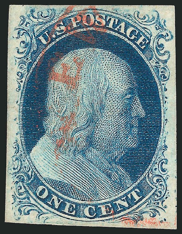 Cost of US Stamp Scott 9 - 1852 1c Franklin. Robert Siegel Auction Galleries, Sep 2010, Sale 994, Lot 831