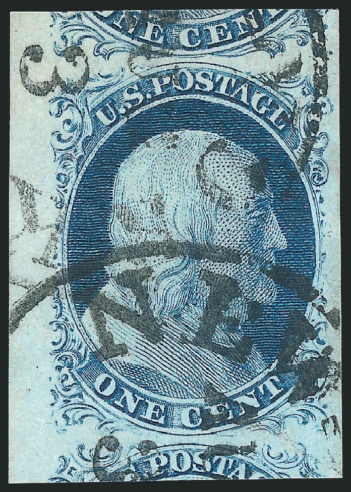 US Stamps Price Scott Cat. #9: 1852 1c Franklin. Robert Siegel Auction Galleries, Dec 2010, Sale 998, Lot 191