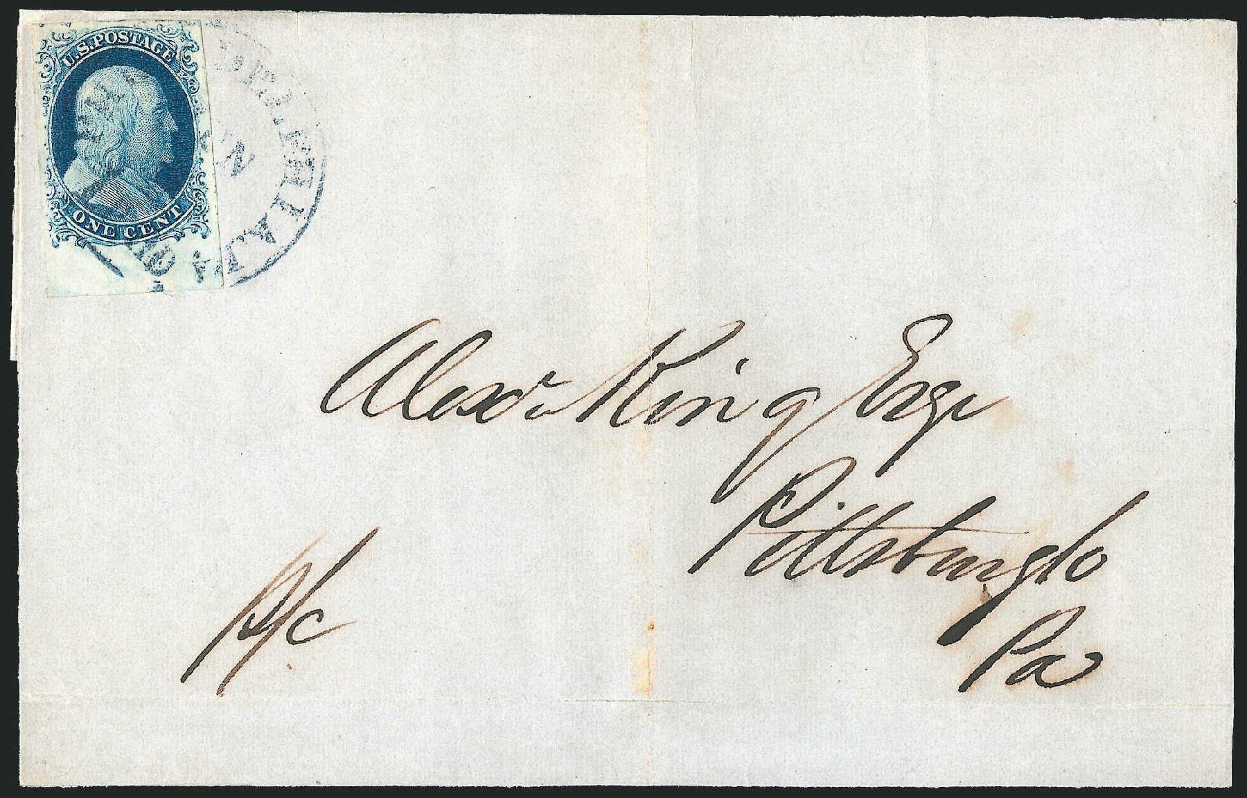 Costs of US Stamps Scott Catalogue # 9 - 1c 1852 Franklin. Robert Siegel Auction Galleries, Dec 2010, Sale 998, Lot 241