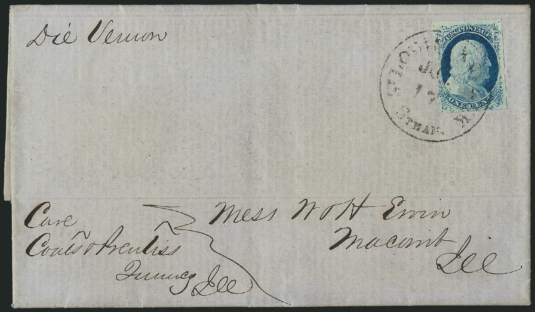 Costs of US Stamps Scott Catalog 9: 1852 1c Franklin. Robert Siegel Auction Galleries, Dec 2010, Sale 998, Lot 251